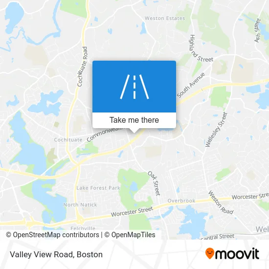 Valley View Road map