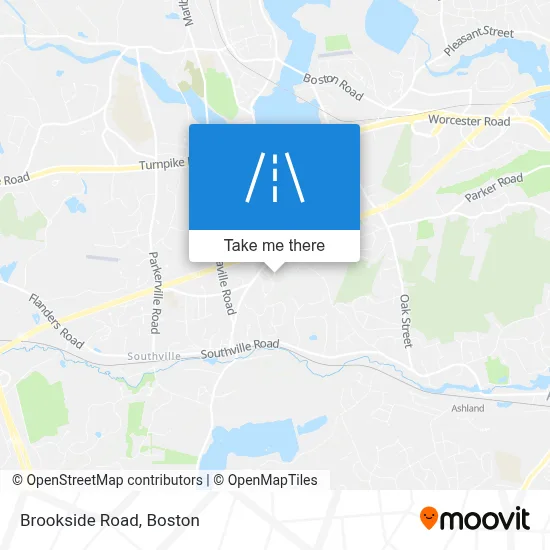 Brookside Road map