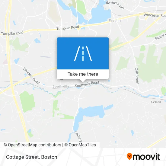 Cottage Street map