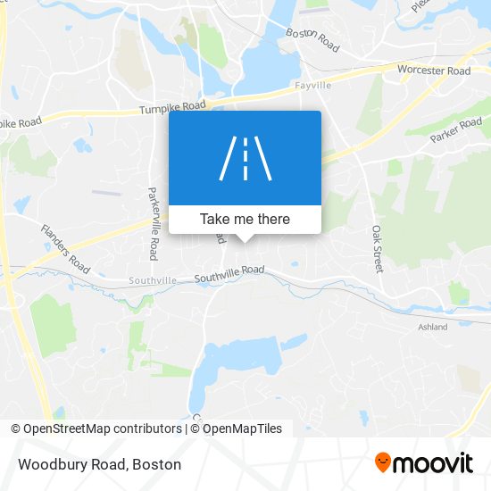 Woodbury Road map