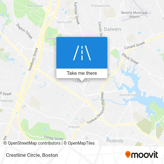 Crestline Circle map