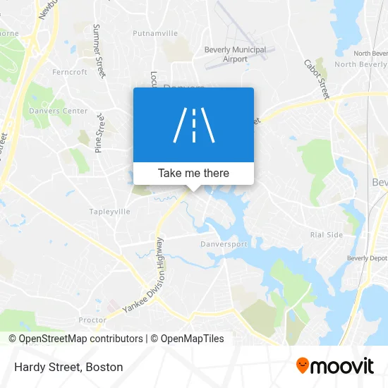 Hardy Street map