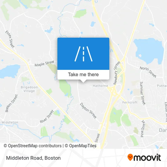 Middleton Road map