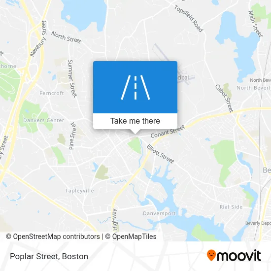 Poplar Street map