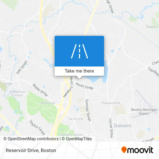 Reservoir Drive map