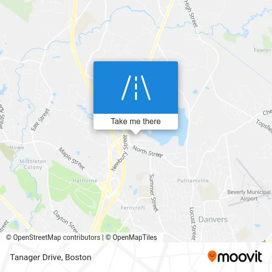 Tanager Drive map