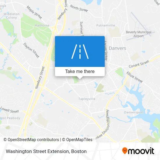 Washington Street Extension map