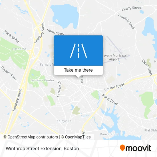 Winthrop Street Extension map