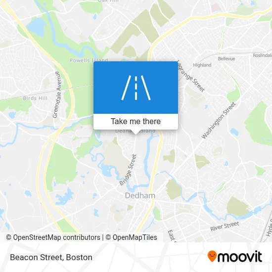 Beacon Street map