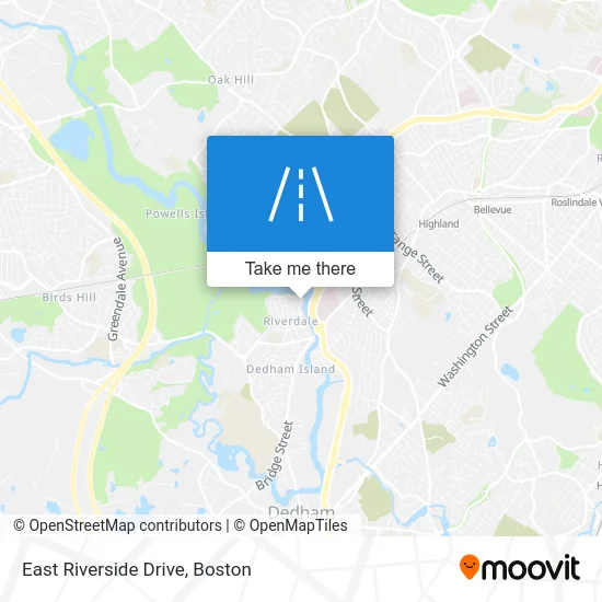 East Riverside Drive map