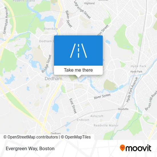 Evergreen Way map