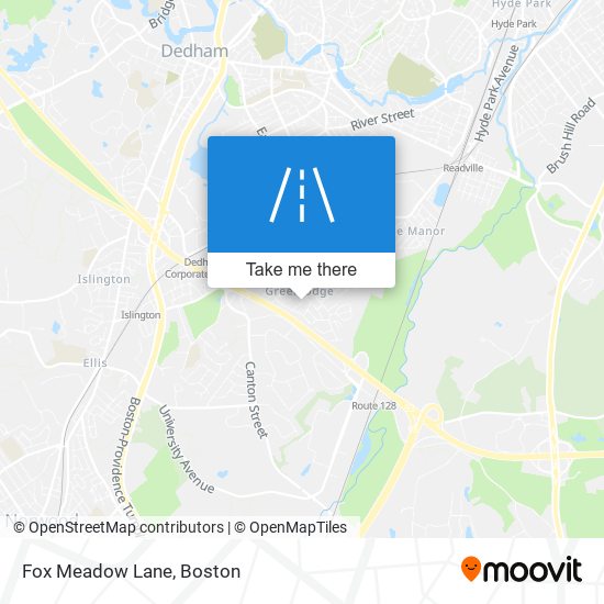 Fox Meadow Lane map