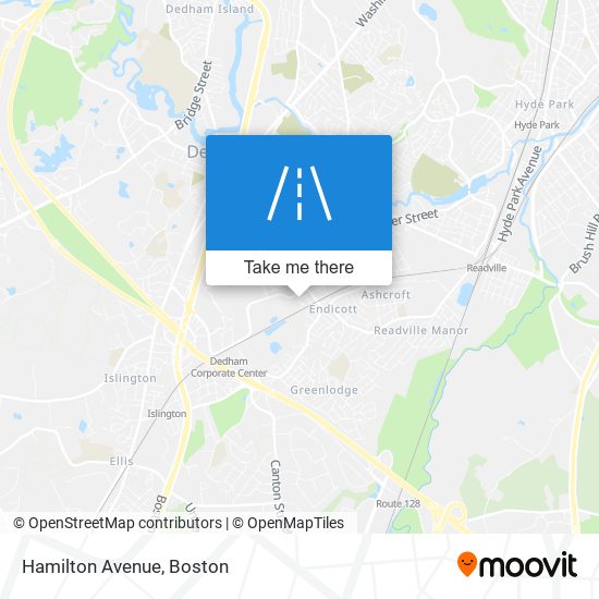 Mapa de Hamilton Avenue