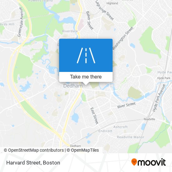 Harvard Street map