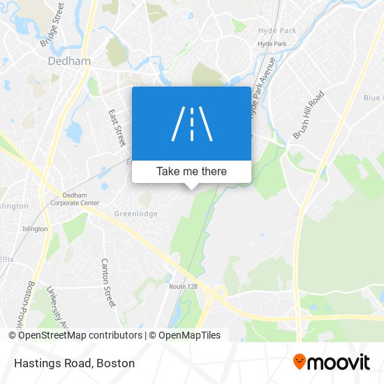 Hastings Road map