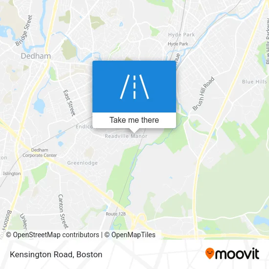Kensington Road map