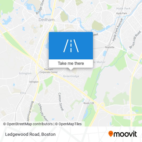 Ledgewood Road map