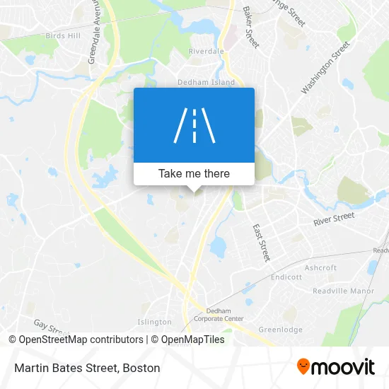 Martin Bates Street map