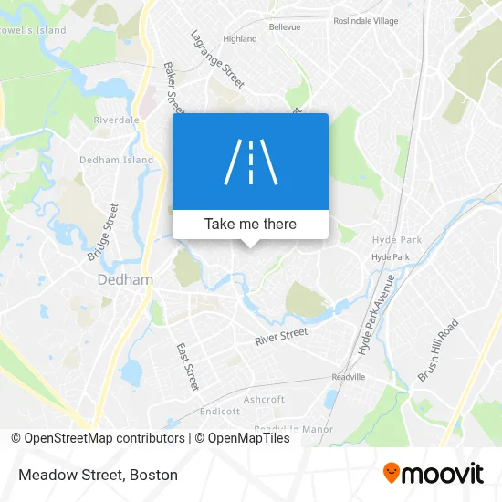 Meadow Street map