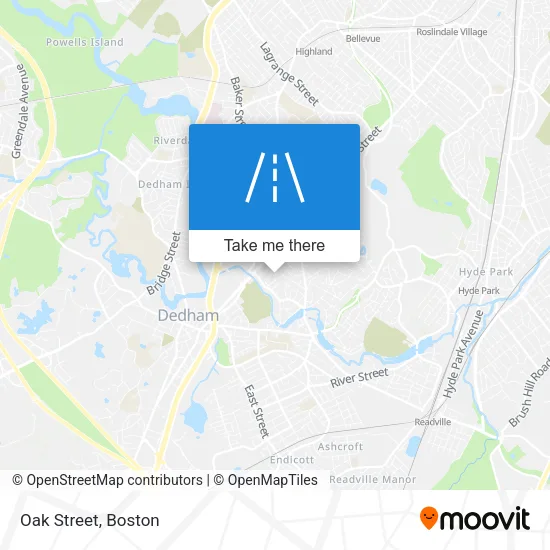 Oak Street map