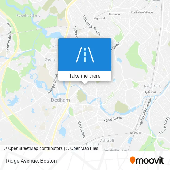 Mapa de Ridge Avenue
