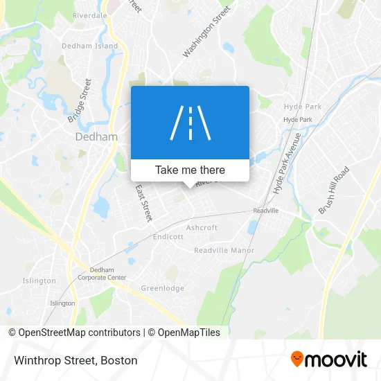 Winthrop Street map