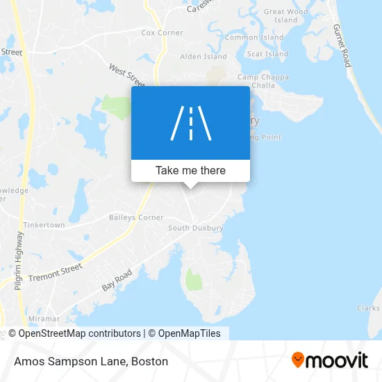 Amos Sampson Lane map