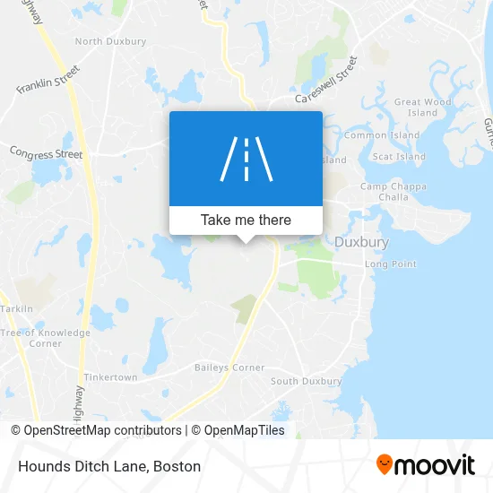 Hounds Ditch Lane map