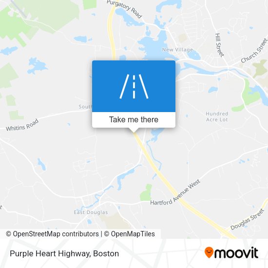 Mapa de Purple Heart Highway