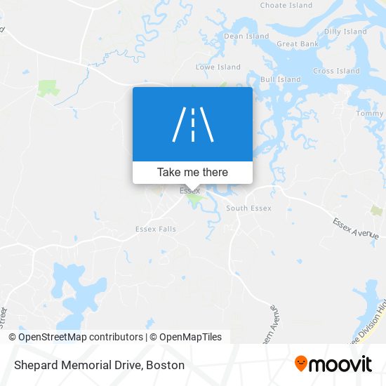 Mapa de Shepard Memorial Drive