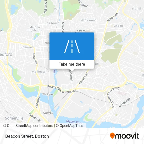 Beacon Street map
