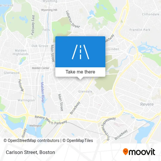 Carlson Street map