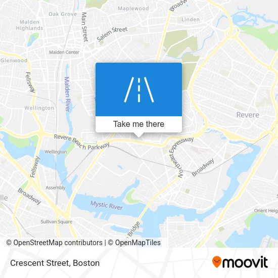 Crescent Street map