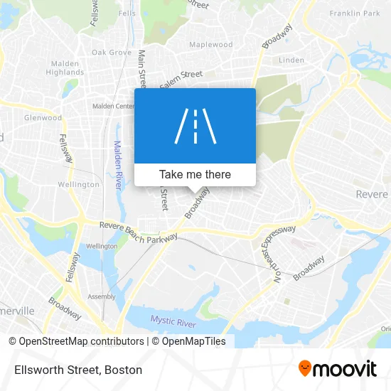 Ellsworth Street map