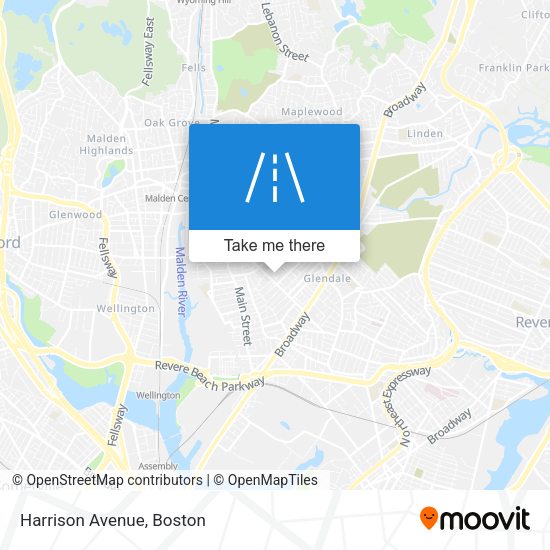 Mapa de Harrison Avenue
