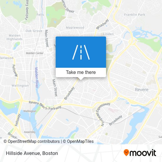 Mapa de Hillside Avenue