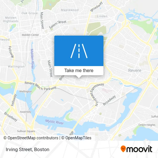 Irving Street map