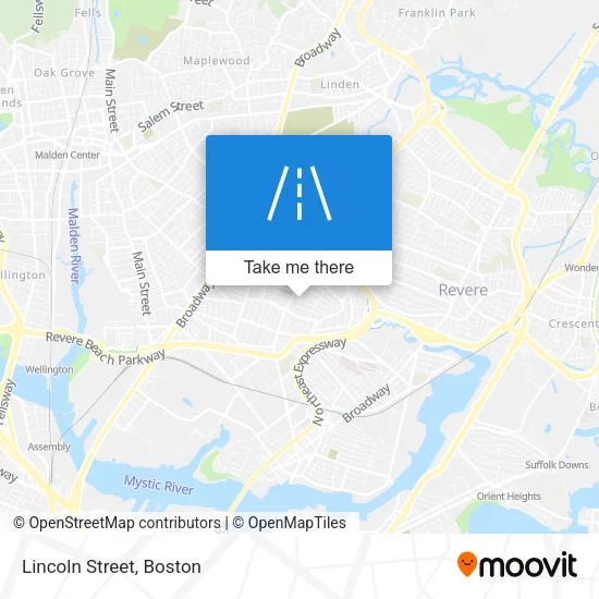 Lincoln Street map