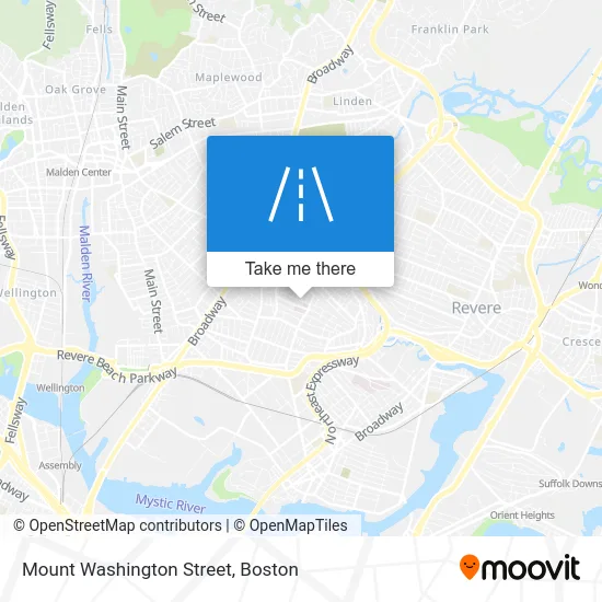 Mount Washington Street map