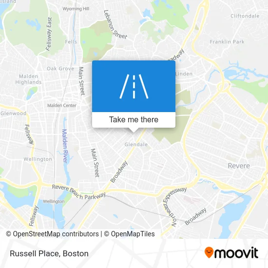 Russell Place map