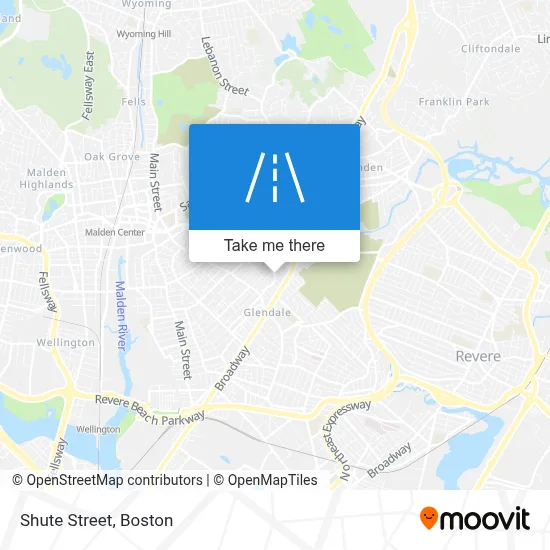 Shute Street map