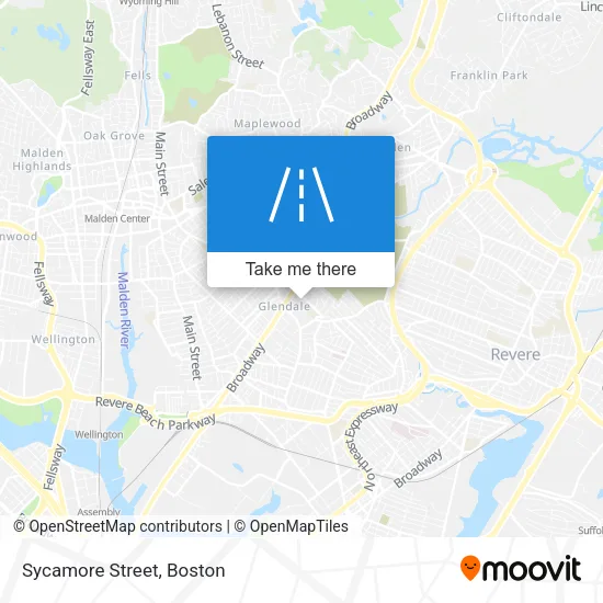 Sycamore Street map