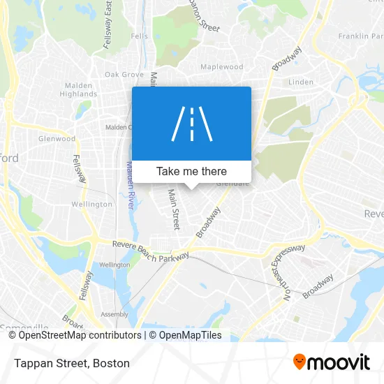 Tappan Street map