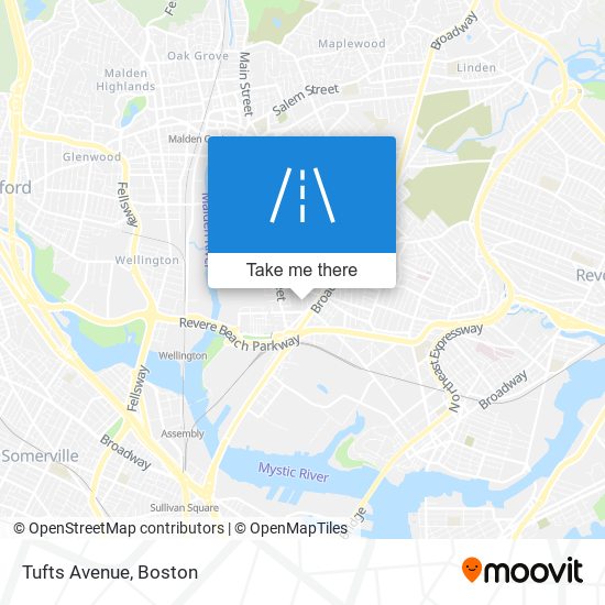 Tufts Avenue map