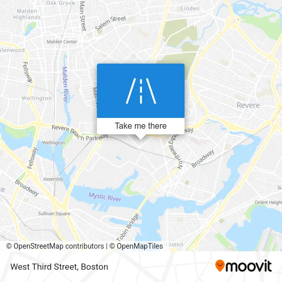 West Third Street map