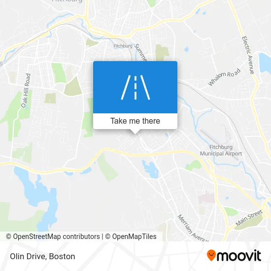 Olin Drive map