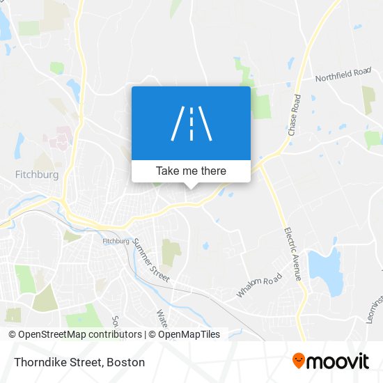 Thorndike Street map