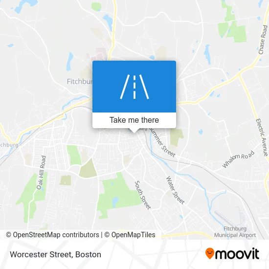 Worcester Street map