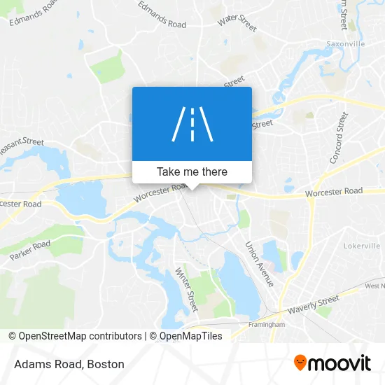 Adams Road map