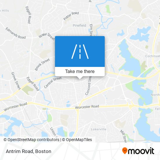 Antrim Road map